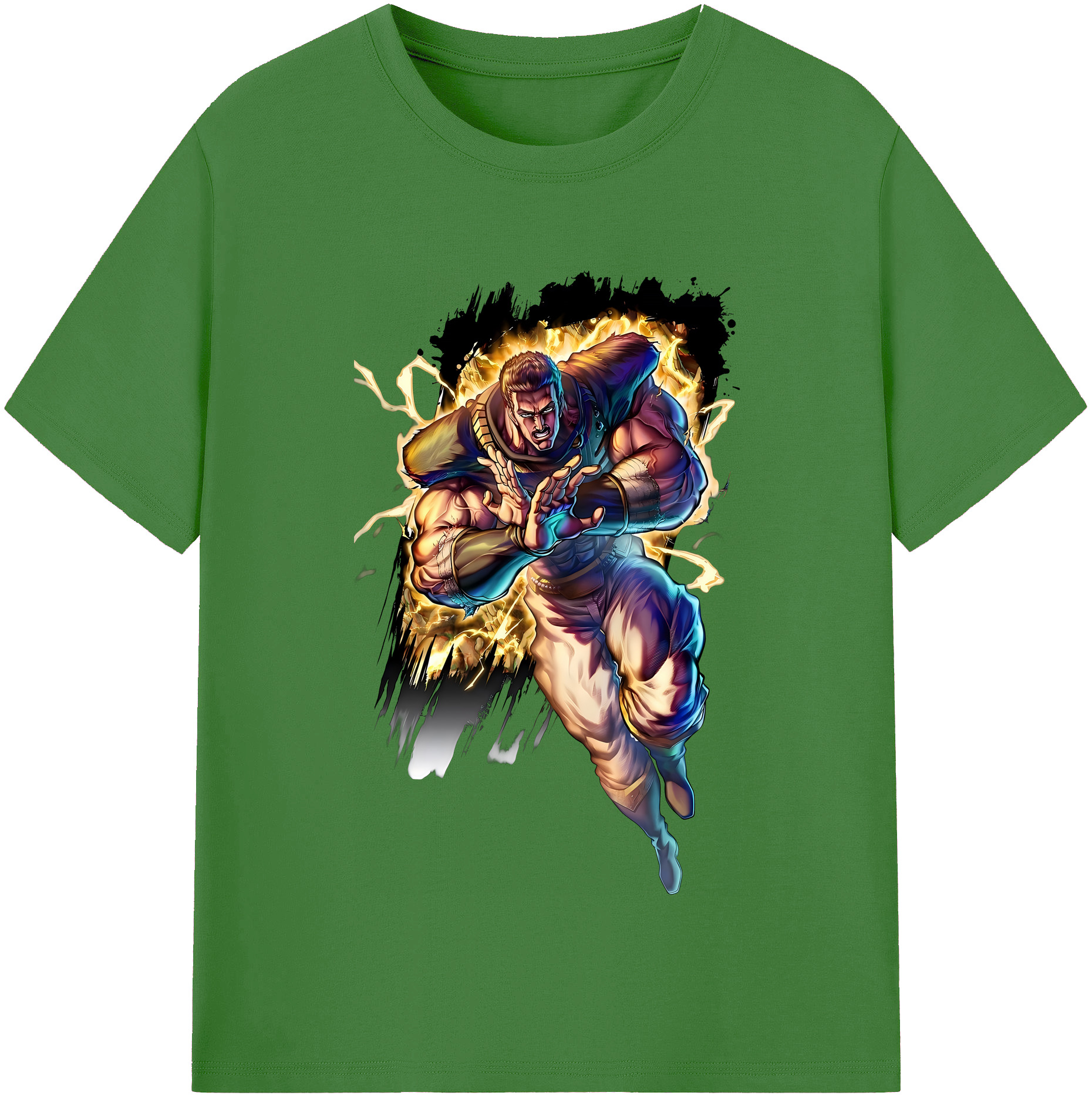 （画像用） 北斗の拳 Fist of the North Star レディースカジュアルプリントTシャツ（綿100％）